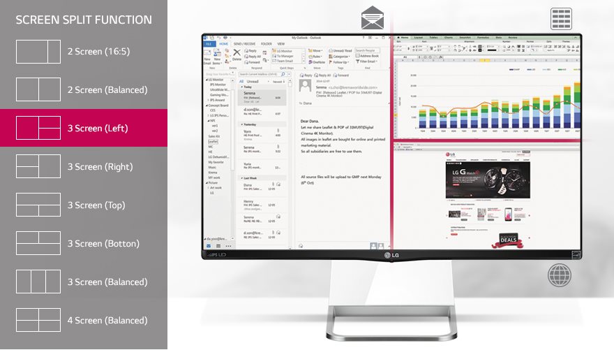 LG MP77HM 4 Screen Split small